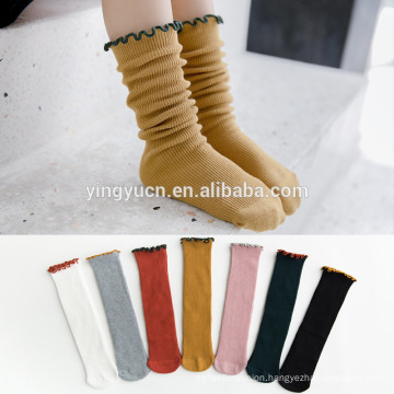 2019  New summer anti-mosquito children's stockings girls lace long socks piles of socks